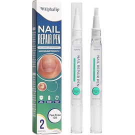 Toenail Treatment & Nail Repair Pen, Nail Strengthener and Care Solution for Damaged, Brittle Nails – Gentle Botanical Formula, Easy Twist Pen– 2 Pens