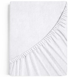 Terra Beds Premium Fitted Sheet, Flat Sheet 90 x 200 cm, 100 x 200 cm 160 g/m², 100% High-Quality Oeko-Tex Cotton Jersey Bed Sheet, Available in 5 Colours