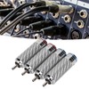 4Pcs RCA Sound Plug Chrome Plated Welding Phono RCA Male