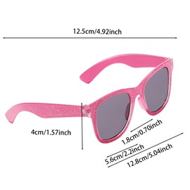 Axvxby 3 Pairs Children's Sunglasses, UV 400 Protection, Children's Sunglasses for Boys and Girls, 2-12 Years, Summer Cute Sunglasses for Party, Beach, Travel