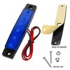 KEING Blue 3.8" 6 LED Trailer Marker Lights Sealed, LED