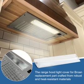 SB03294757 Range Hood Light Cover for Broan Light Lens Cover, Range Vent Hood Light Lens, Range Hood Parts Replacement Hood Light Lens Compatible Fits Various Broan Models