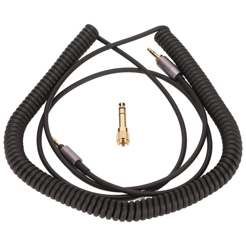 3.5mm Sound Spring Cable Retractable 9.8ft Plug and Play 3.5mm