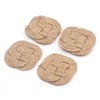 Roorkee Instruments India Jute Rope Coaster Set of Four-Nautical Gift-Beach