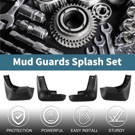 TUCKBOLD Mud Flaps Splash Guards for Toyota Avalon/Premio 2001-2006 Front & Rear Mud Guards W/Mount Accessories