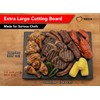 Thirteen Chefs Extra Large 24 x 18 Black Cutting Board,