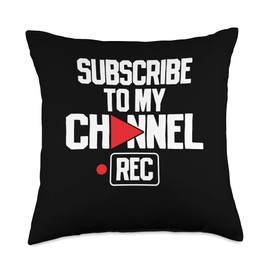Content Creator Vlogger Vlog Streamer Influencer Throw Pillow