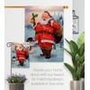 Ornament Collection Joyful Santa Garden House Flag Kit Wintertime Christmas