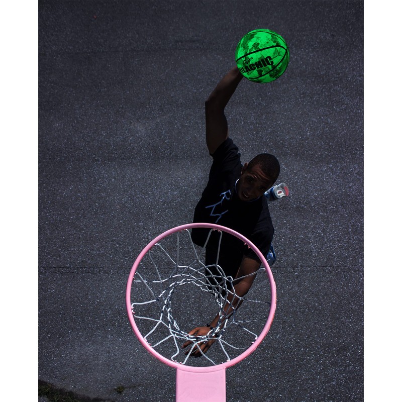 MILACHIC - Balón de Baloncesto Reflectante Multicolor para Uso Interior