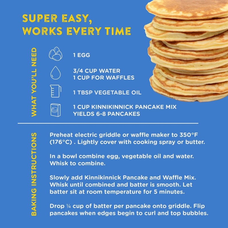 Kinnikinnick - Pancake & Waffle Mix - Gluten Free, Allergy