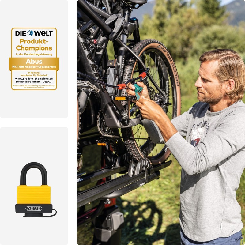 ABUS 50873 Al 70/45 45 mm brass padlock with aluminium