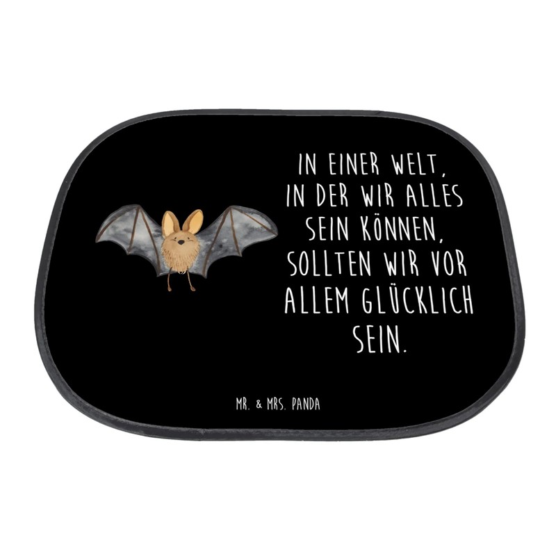 Mr. & Mrs. Panda Car Sun Shade Bat Wings, black,