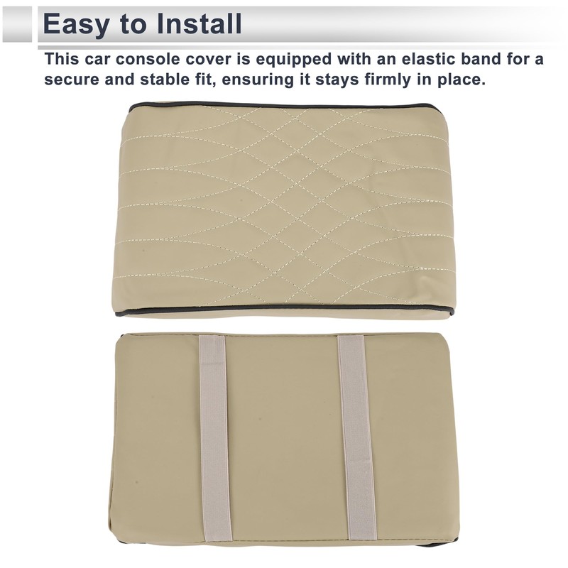 X AUTOHAUX Car Center Console Cover Car Armrest Cover 12.6"x8.27"x1.97"