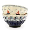 Bunzlauer Multi-Purpose Bowls 13.5 cm Ribbed Set of 2 (Decorative