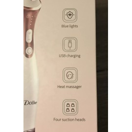 DOLLVE BLACKHEAD REMOVER VACUUM USB CHARGE HEAT MASSAGER