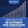 Conquest 3/4"-4-1/2 x 4-1/2" Lag Bolts, Hot Dip Galvanized, Coarse