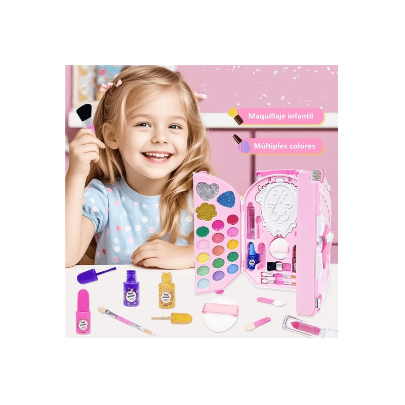 Juego De Juguetes Lavables De Seguridad Cosmética Para Niñas Malubero