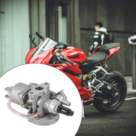 Carburetor Carby + Red Air Filter + Stack for 2 Stroke 47Cc 49Cc Engine Parts Mini Kids ATV Dirt Pocket Bike Minimoto