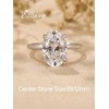 3.5ct Elongated Oval Cut Engagement Ring for Women,5A Grade Cubic