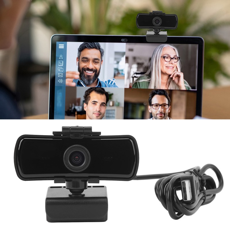 HD Webcam 1080P 30 Fps Noise Reduction 90° Wide Viewing