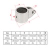 4Pcs Jaw Slide 316 Stainless Steel Sturdy Marine Mounting Handware