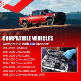 SMMS Transmission Master Solenoid Valve Kit for GM 4L60E, Solenoid Kit Compatible with GM EPC Shift TCC 3-2 PWM 1993-2002, Replaces OE 24230298 34605A