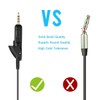 Replacement Extension Audio Cable Cord with Mic Volume Control Fit