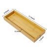 DingCo Natural Bamboo Vanity Tray, Sink Tray, Smooth and Thick