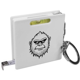 Azeeda 'Elusive Yeti' Keyring Tape Measure/Spirit Level Tool (KM00038281)