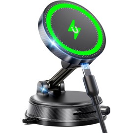 Soporte para Celular Automovil con Carga Rápida 15W, Porta Celular para Auto con Adhesión Nano Fuerte, Soporte Magnético para Celular Incluye un Anillo Magnético para iPhone 17 16 15 14 13 y Android