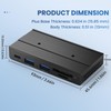 EJAY 5-in-1 Magnetic USB 3.0 Hub with SD/TF Card Reader,