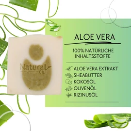 Natural Cilt Aloe Vera Soap - 100% Natural Soap - No Harmful Ingredients - Certified - Handmade - Shower Soap for All Skin Types - Shower Gel - Natural Food