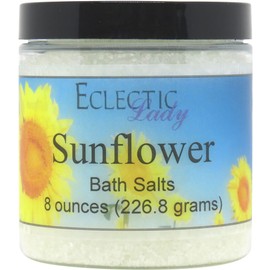 Sunflower Bath Salts by Eclectic Lady, 8 ounces