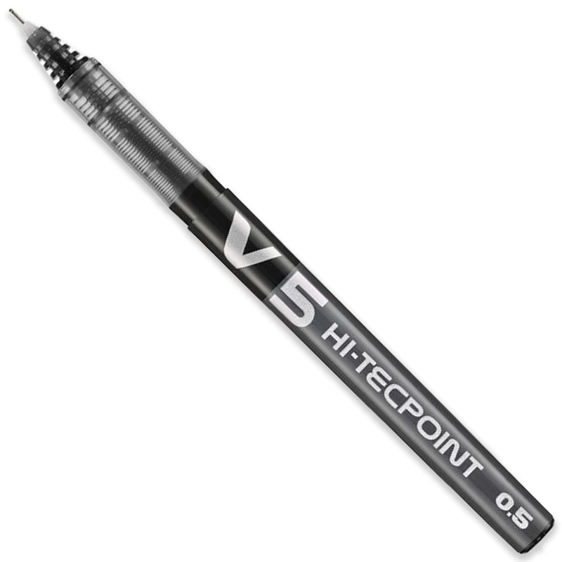 Pilot V5 Hi-Tecpoint Rollerball Pen - Fine 0.5mm Nib Tip