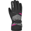 Reusch Women's Extra Warm Waterproof and Breathable Ski Gloves, Blck/Blck