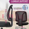 KIZECK Armless Comfy Swivel Home Office Computer Chair Adjustable Height