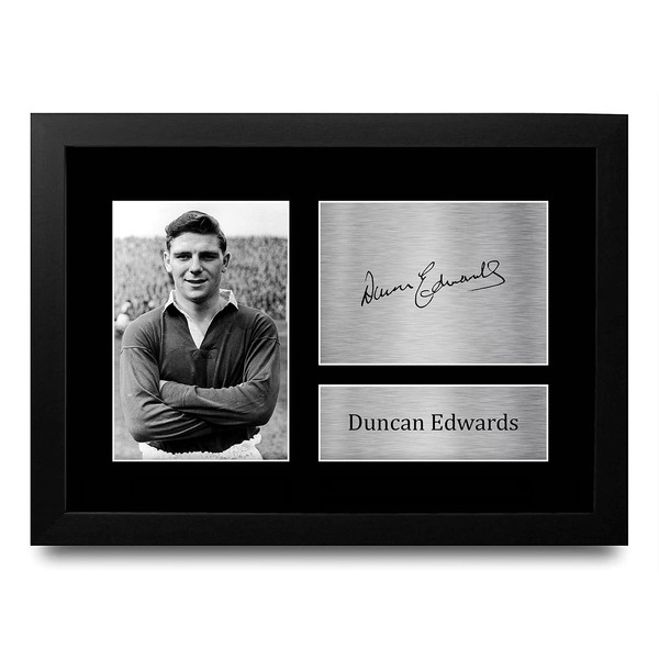 HWC Trading A4 FR Duncan Edwards Gifts Printed Signed Autograph