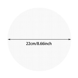 ONLYKXY 10pcs White Steamer Liners Round Non-stick Silicone Mesh Mat Pad for Bamboo and Metal Steamer Steamed Buns Dumplings Baking Pastry Mesh Mat (22cm/8.66inch)