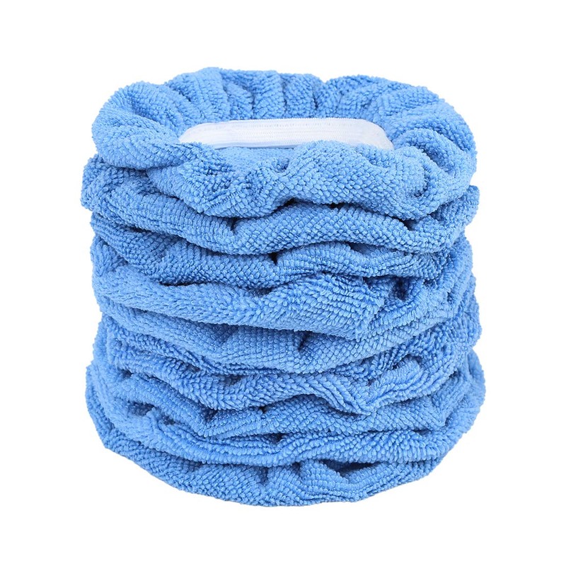 X AUTOHAUX 10pcs 5-6 Inch Microfiber Car Polishing Buffing Pad