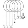 MYCOLO Picture Rail Wire Hooks, Back-In, Ultra Small, 0.04 inch