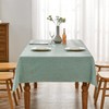 BALCONY & FALCON Jacquard Imitation Linen Rectangular Waterproof Tablecloth Used