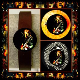 JOE PERRY AEROSMITH SET OF THREE  BRACELET NECKLACEPIN