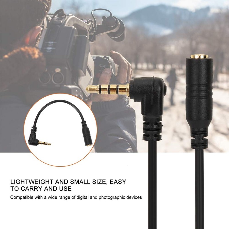 Oumij Cable Adaptador de Auriculares 3.5mm Auricular Audífono Adaptador Conector