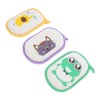 VICASKY 3Pcs Baby Bath Sponge Set Gentle Shower Scrubber for
