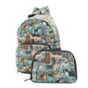 ECO CHIC Lightweight Foldable Water Resistant Mini Backpack Folds Into
