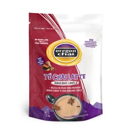 OREGON CHAI - Manzana Canela, Bolsa de 1.3 kg, Mezcla en Polvo, para Preparar Bebida Sabor Té Chai Manzana Canela, sin Saborizantes, Colorantes o Conservantes Artificiales, para Cafeterías