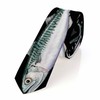 Yakuna Fish Men's Tie Mackerel Salmon Sea Artistic Features Men's