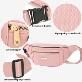 Fanny Pack Waist Pack for Women Fashion Waist Bag with Adjustable Strap Casual Bag Bum Bags for Walking Running Hiking Cycling Easy Carry Any Phone Wallet