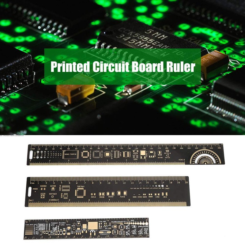 3PCS Electronic Circuit Board Gauge, Multifunctional PCB Ruler, for Electronic