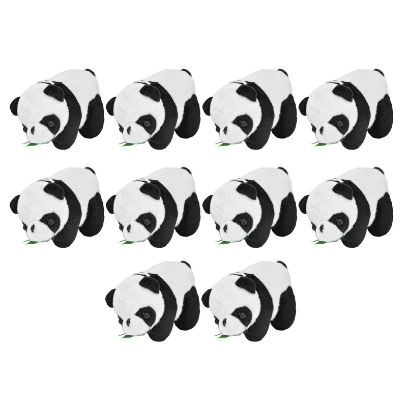 10pcs Mini Panda Plush Toy Soft Cute Tiny Panda Doll